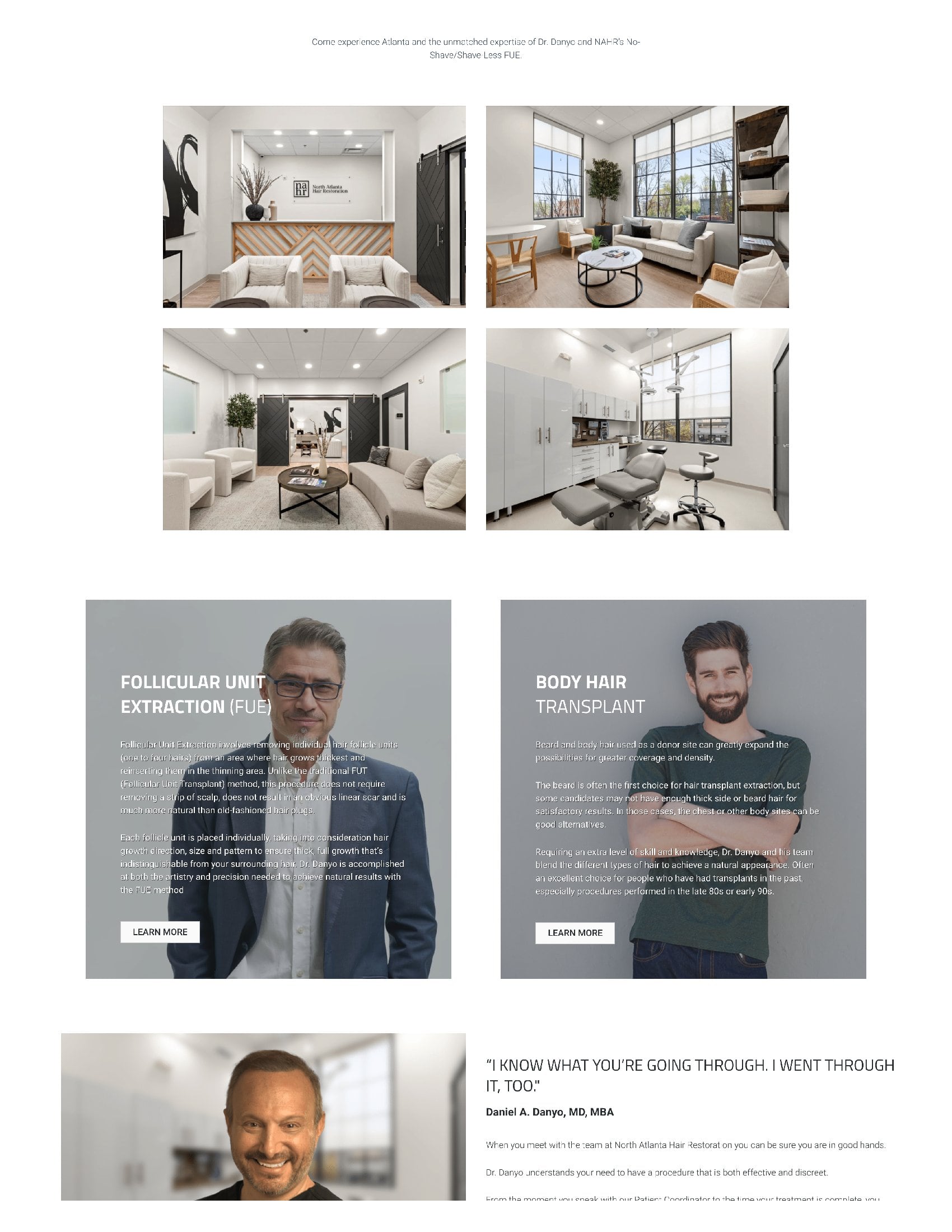TITAN Health Awards Winner - Hair Restoration Website 7