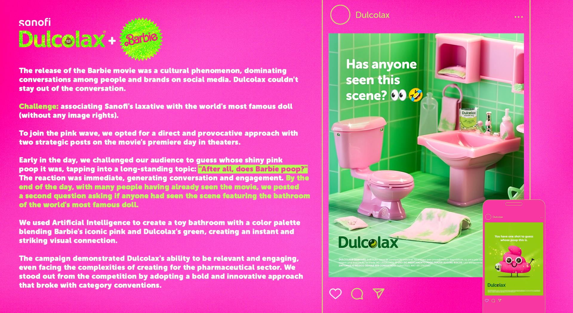 TITAN Health Awards Winner - Barbie + Dulcolax 1
