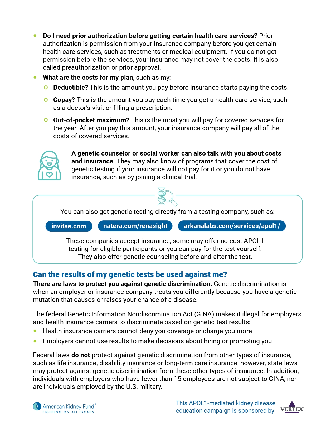 TITAN Health Awards Winner - APOL1-mediated kidney disease: Connect with a genetic counselor 4