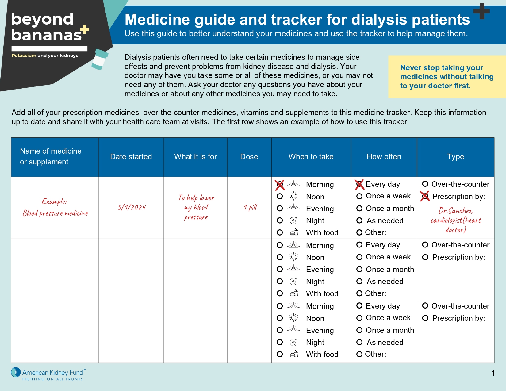 TITAN Health Awards Winner - Medicine guide and tracker for dialysis patients 1