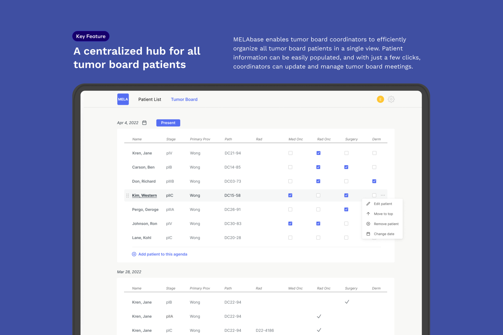 TITAN Health Awards Winner - MELAbase: Connecting Clinical Practices to Research 5