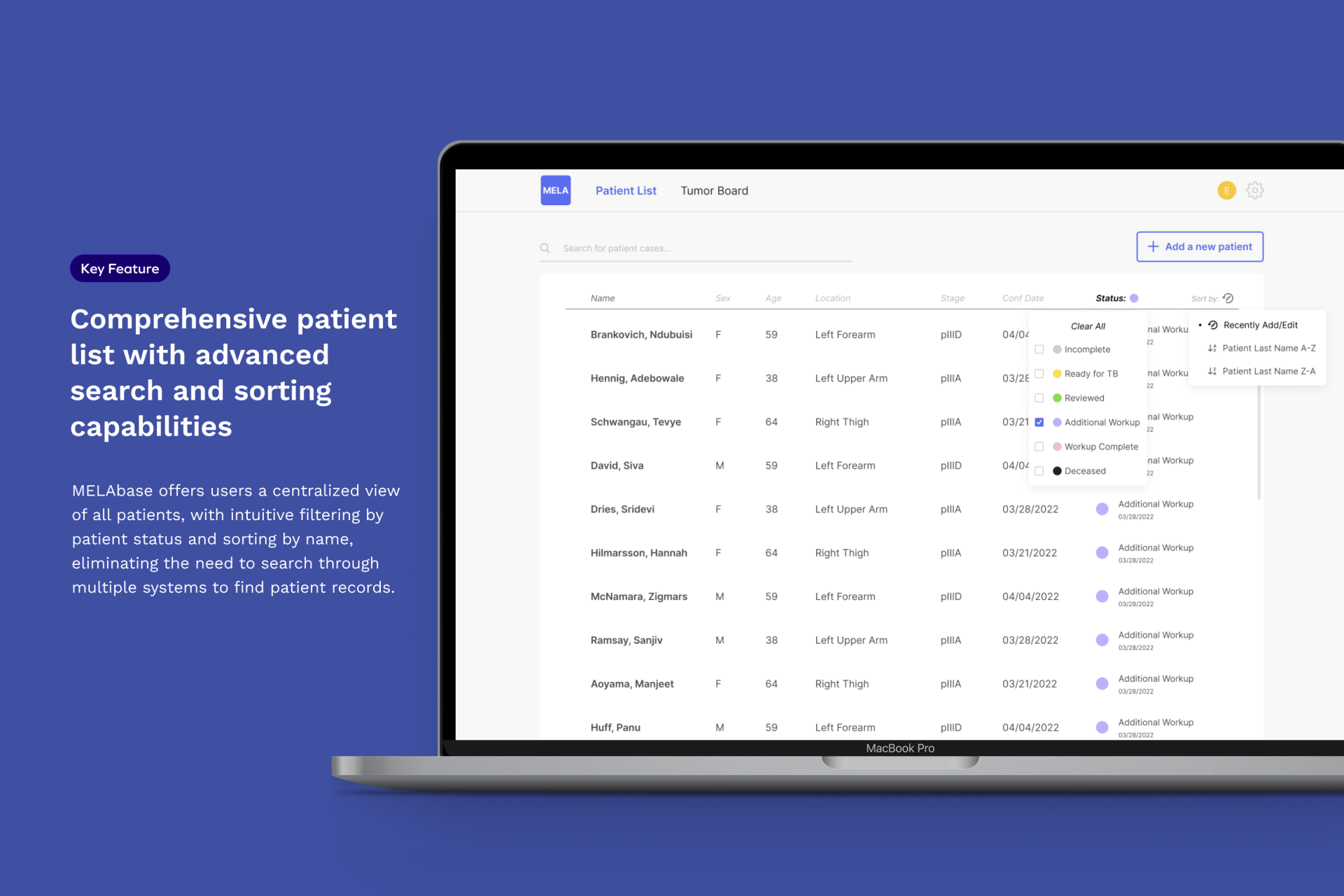 TITAN Health Awards Winner - MELAbase: Connecting Clinical Practices to Research 4