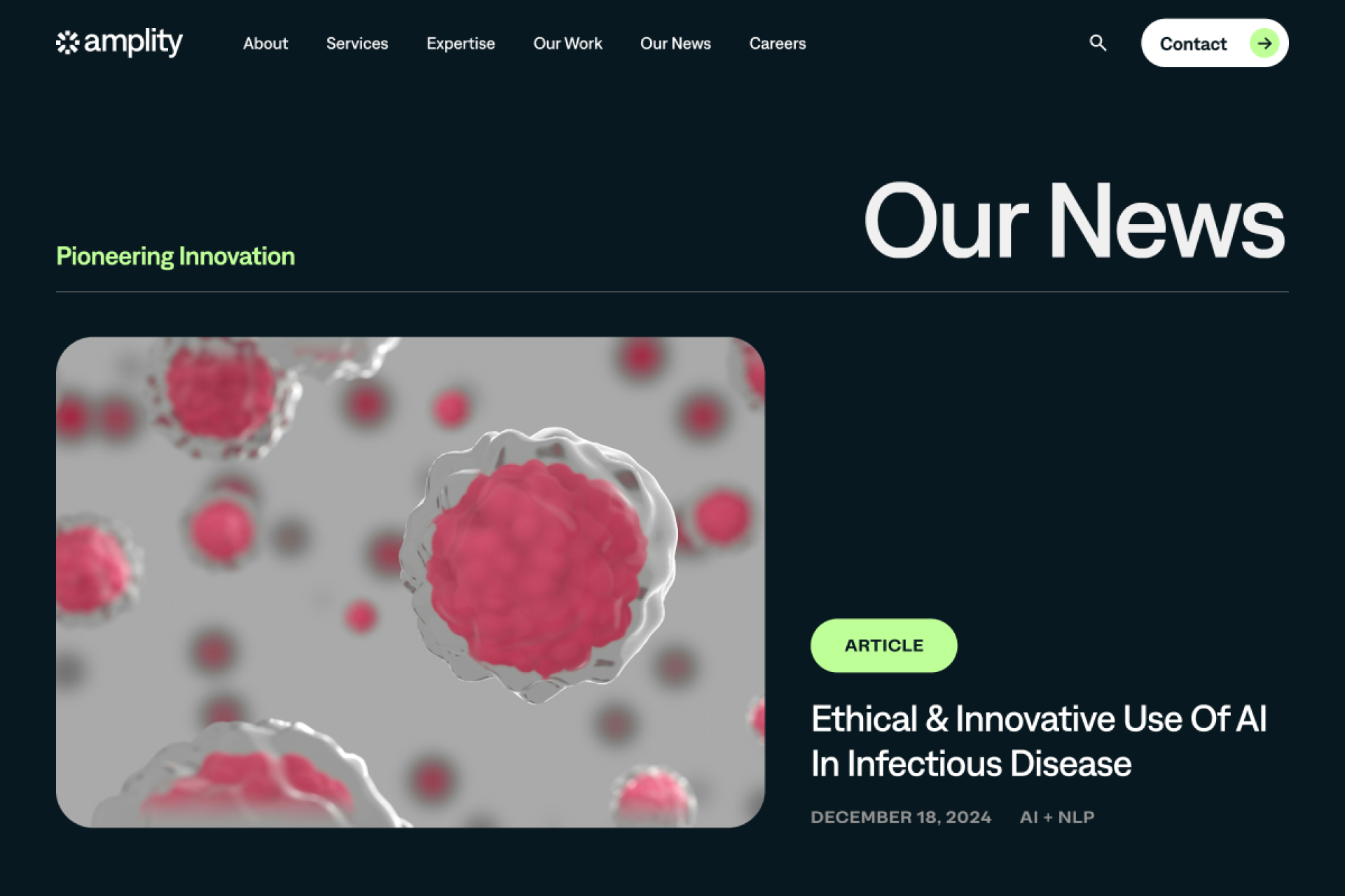 TITAN Health Awards Winner - Amplity, Inc. Website Redesign 5