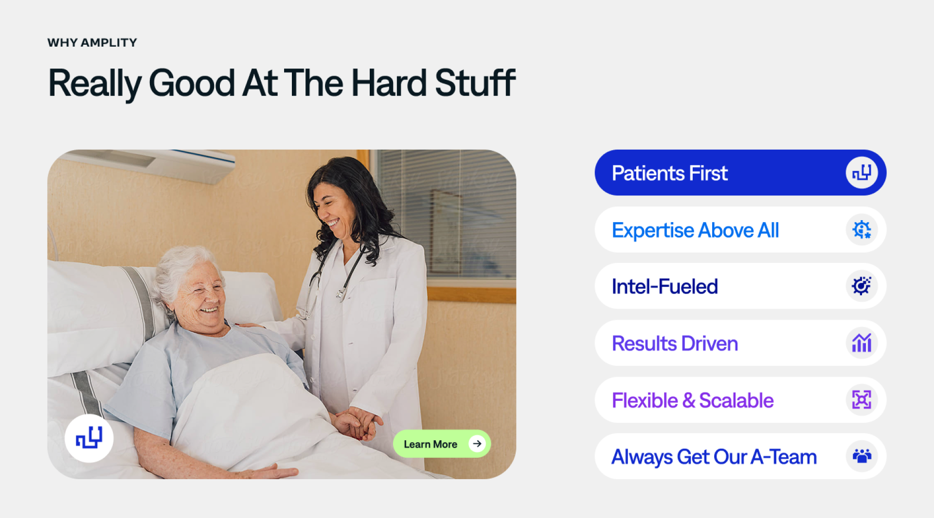 TITAN Health Awards Winner - Amplity, Inc. Website Redesign 3