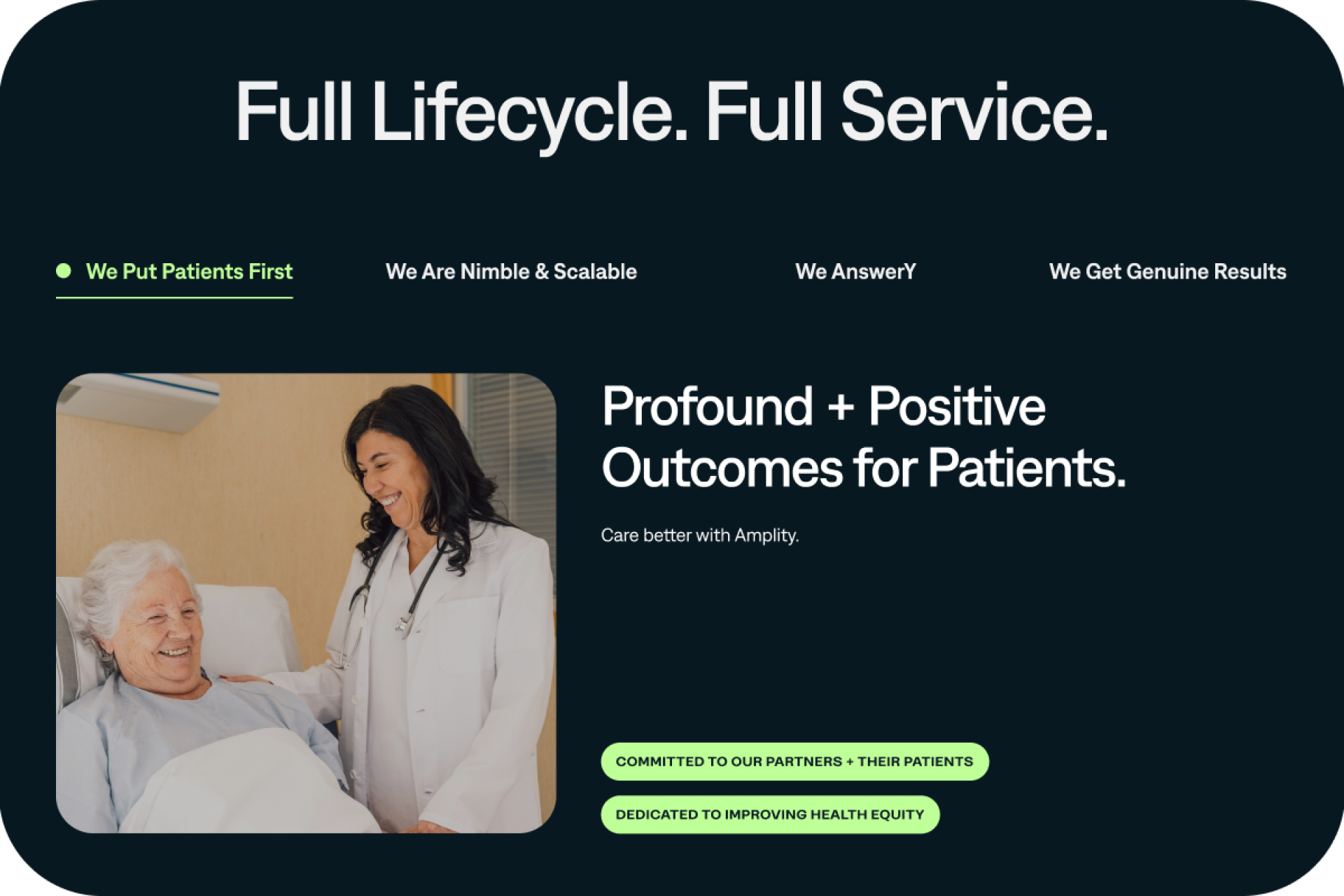 TITAN Health Awards Winner - Amplity, Inc. Website Redesign 10