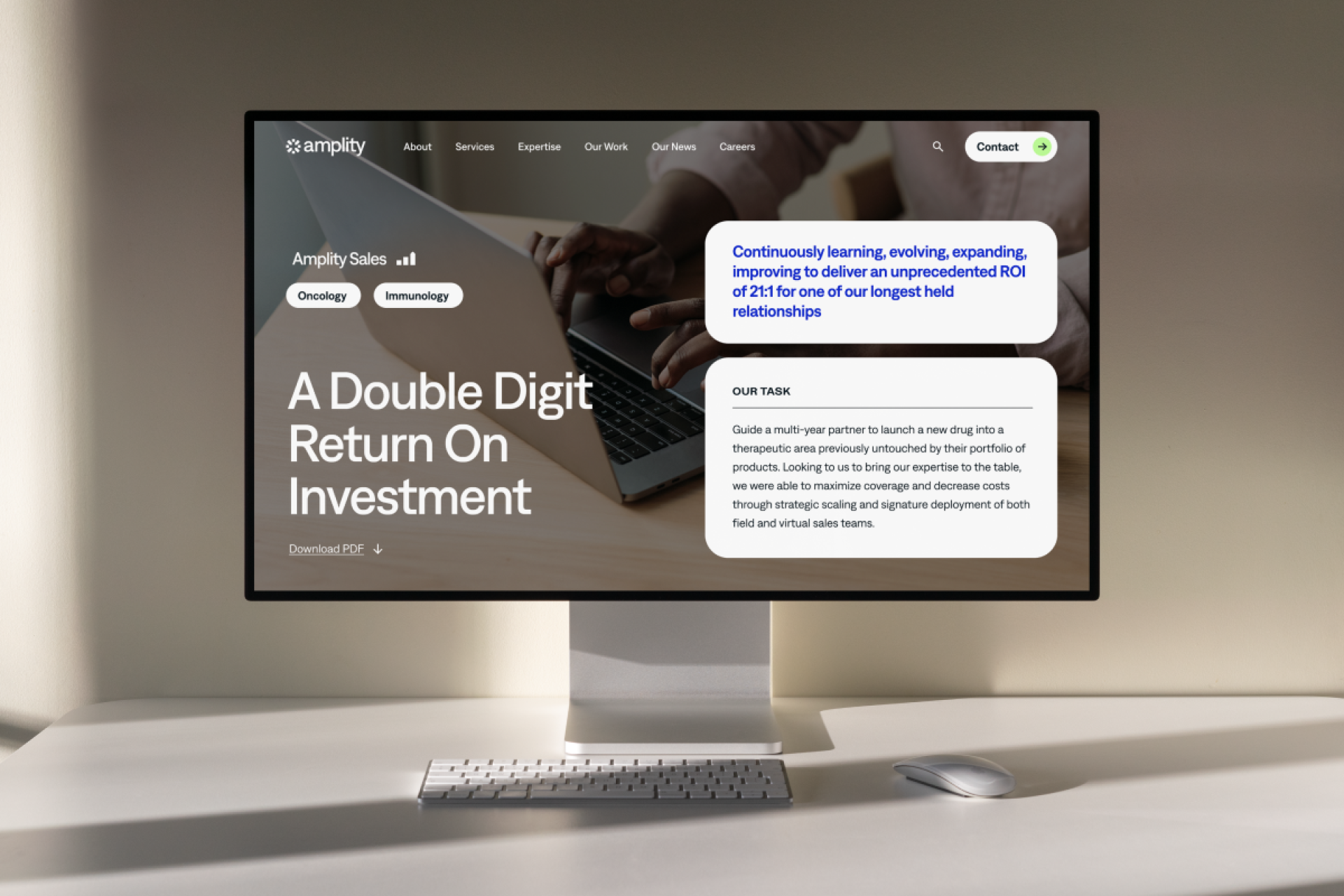 TITAN Health Awards Winner - Amplity, Inc. Website Redesign 4