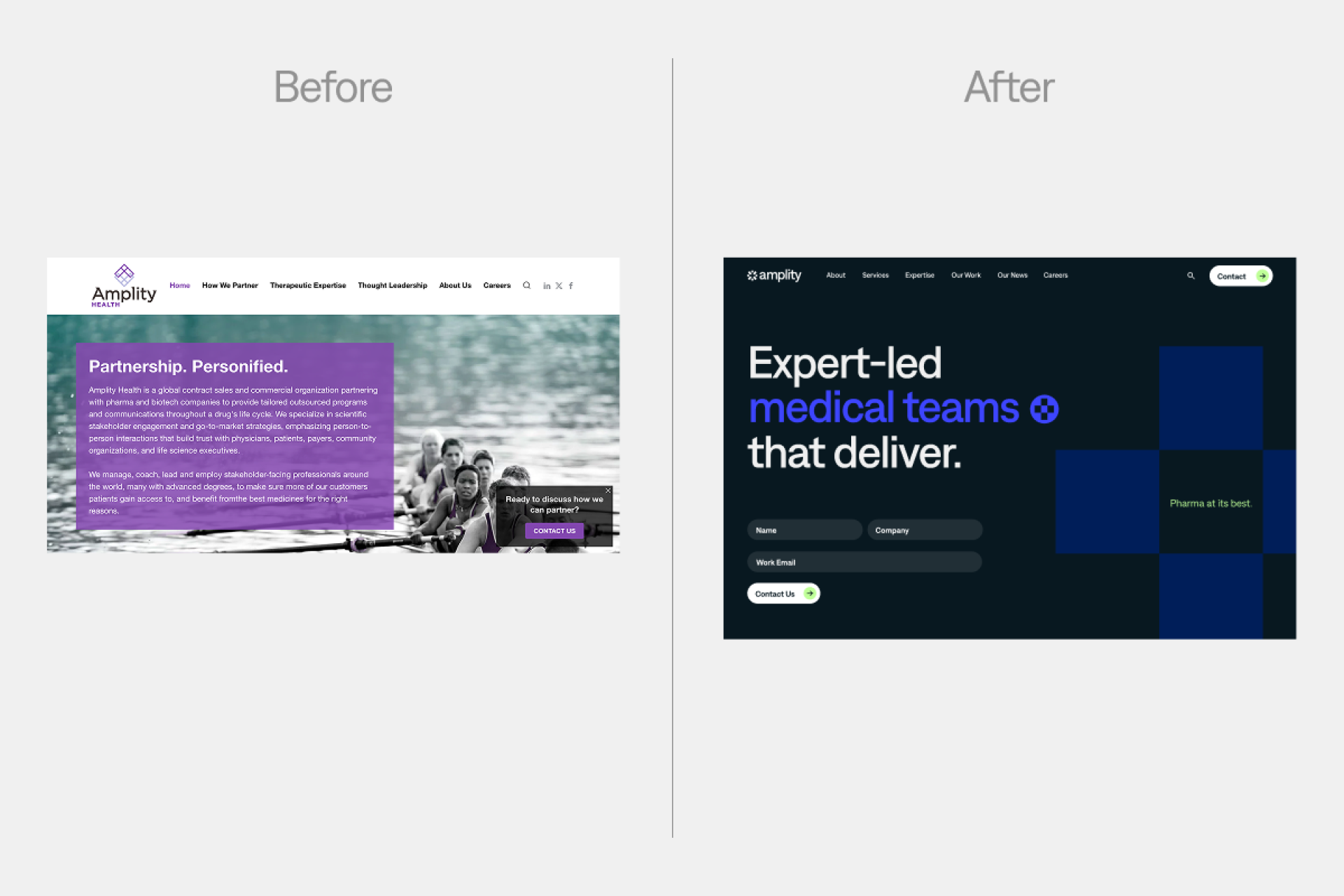 TITAN Health Awards Winner - Amplity, Inc. Website Redesign 2