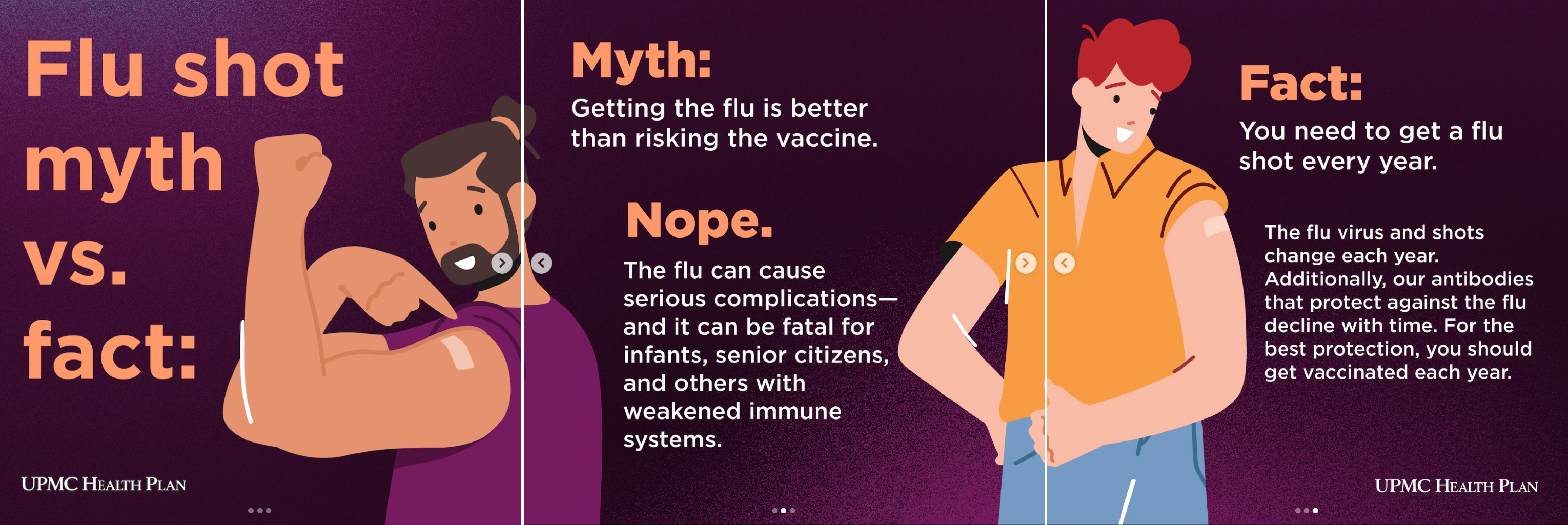 TITAN Health Awards Winner - Q4 UPMC Health Plan Social Organic Flu Posts/Instagram 1