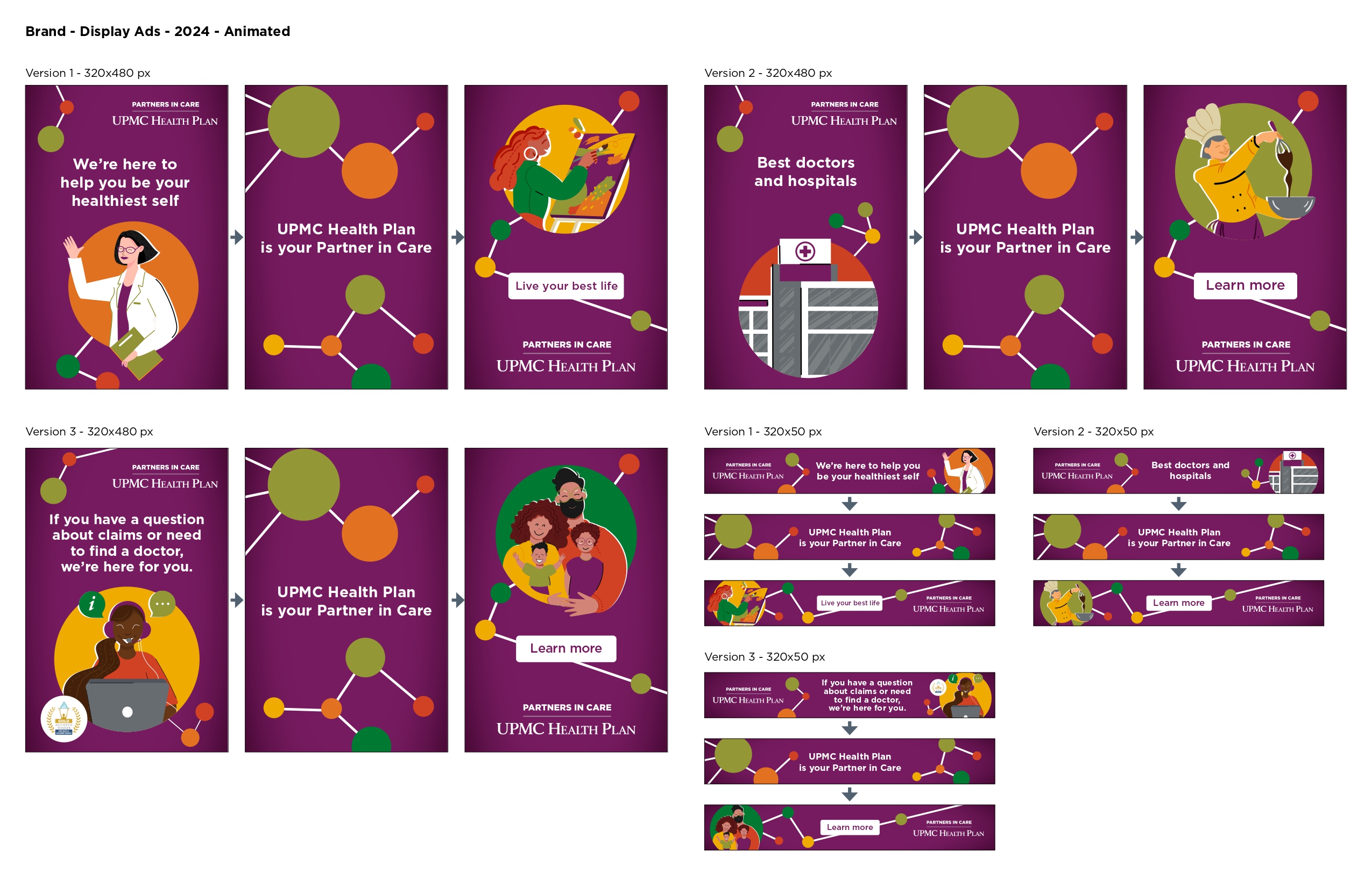 TITAN Health Awards Winner - UPMC Health Plan 2024 Animated Display Ads 4