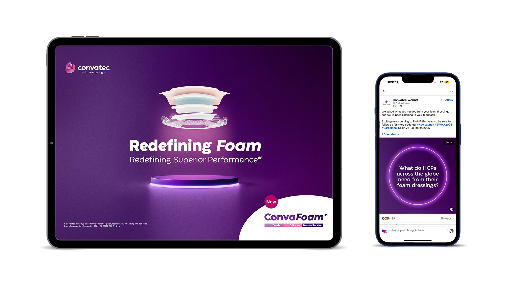 TITAN Health Awards Winner - Disrupting a Wound Dressing Market: Creating a futuristic impact with a new ConvaFoam global campaign 4