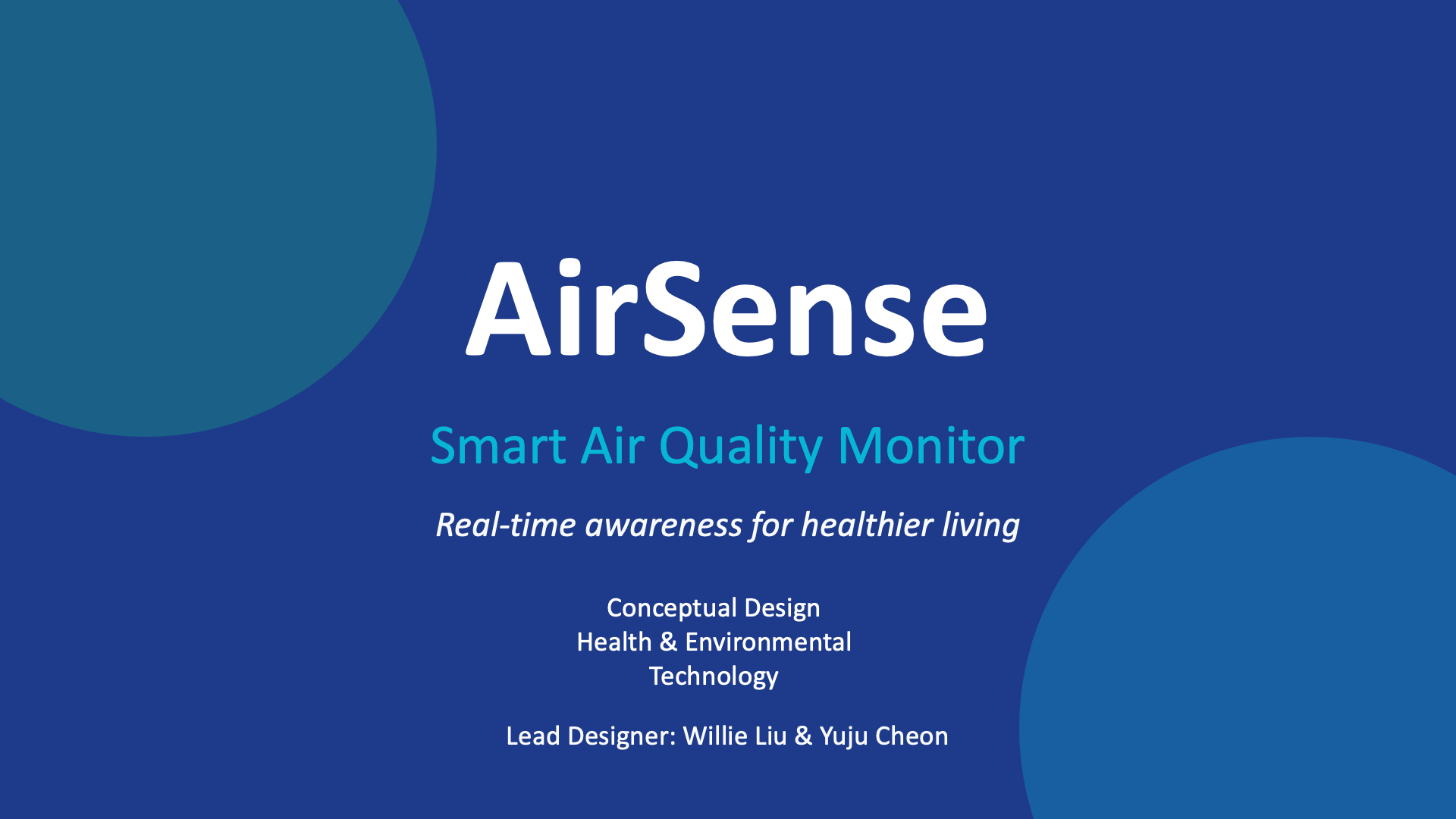TITAN Health Awards Winner - AirSense-Smart Air Quality Monitor 1