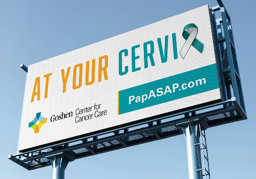 TITAN Health Awards Winner -  Goshen Health Cervical Cancer Awareness Billboard  By SFC Group