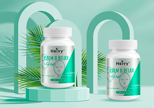 Heivy Magnesium Calm Tablet for Kids, Healthcare Awards Winner