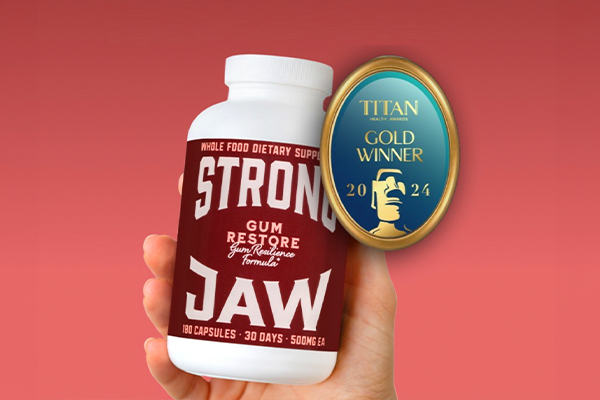 TITAN Health Awards News: Strong Jaw has been awarded Outstanding Innovation of the Year in the Wellbeing category at the TITAN Health Awards!